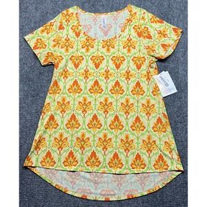 LulaRoe Classic T-Shirt Womens XS Multicolor Floral Round Neck Short Sleeve New